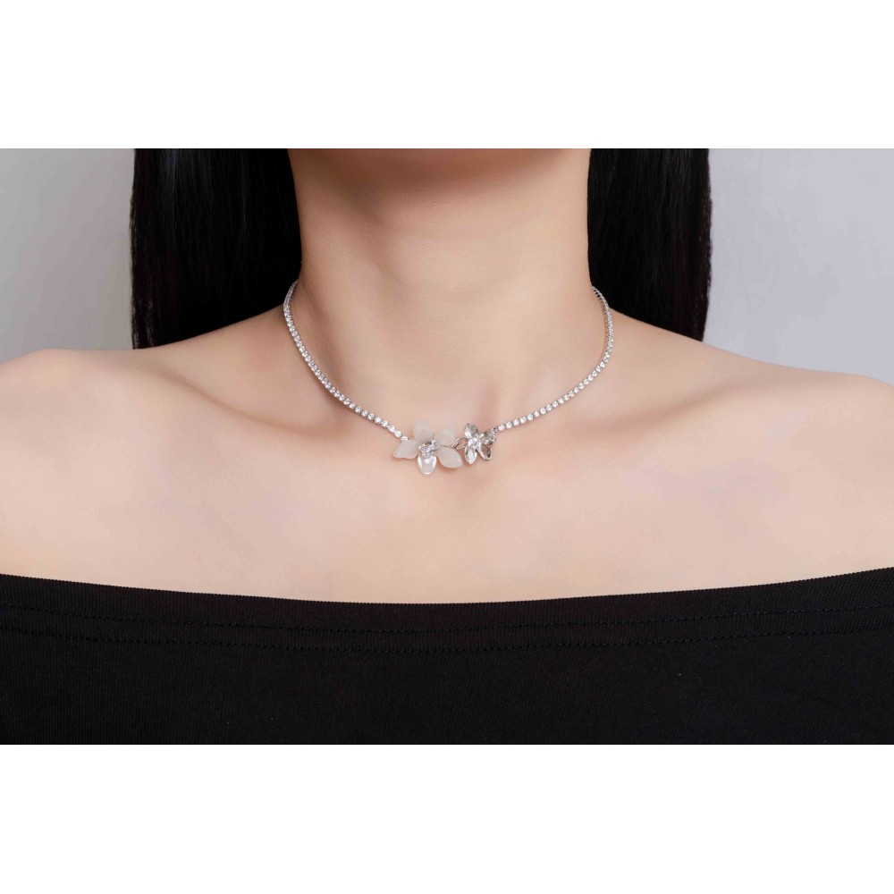 Collar Monet Garden Blanco