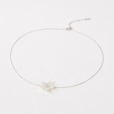 Collana Sottile Monet Garden Bianca