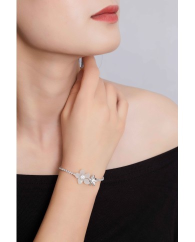 Monet Garden White Bracelet