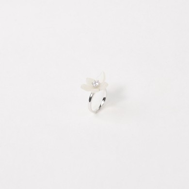 Anello Monet Garden Bianco