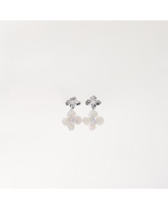 Pendientes Monet Garden Blancos Flow Petal