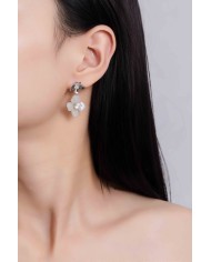 Pendientes Monet Garden Blancos Flow Petal