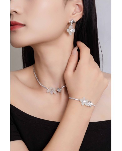 Pendientes Monet Garden Blancos Flow Petal