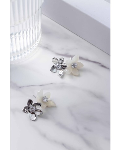 Pendientes Monet Garden Blancos Floating Light