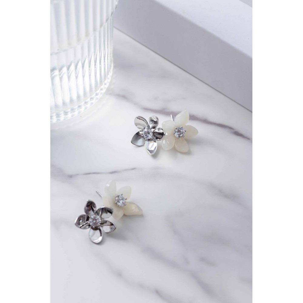 Pendientes Monet Garden Blancos Floating Light