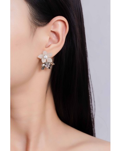 Pendientes Monet Garden Blancos Floating Light