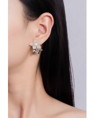 Pendientes Monet Garden Blancos Floating Light