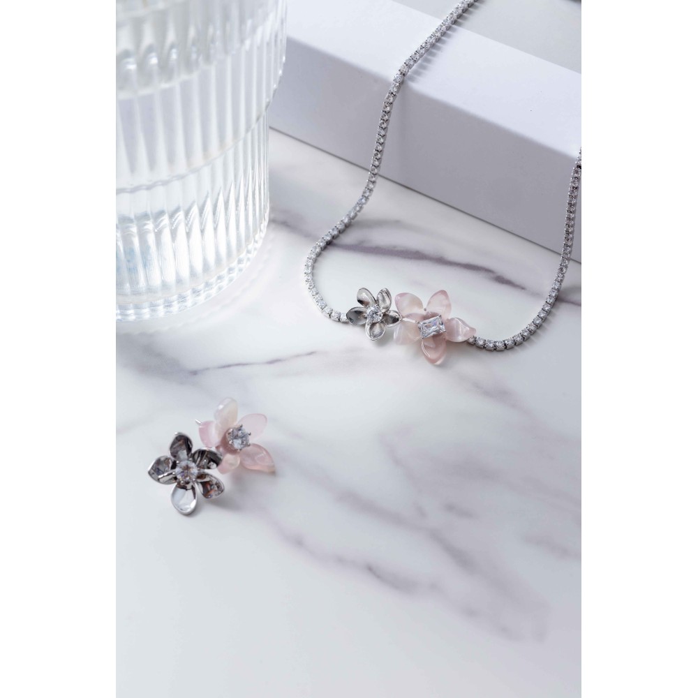 Monet Garden Pink Necklace
