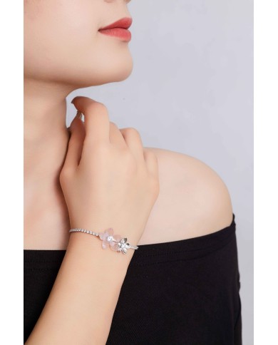 Monet Garden Pink Bracelet