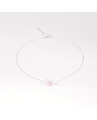 Monet Garden Pink Fine Chain Necklace