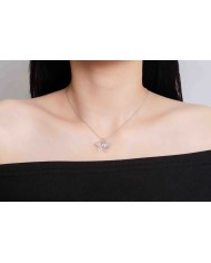 Monet Garden Pink Fine Chain Necklace