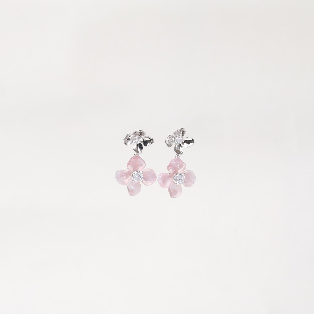 Pendientes Monet Garden Rosas Flow Petal