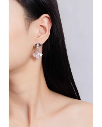 Pendientes Monet Garden Rosas Flow Petal