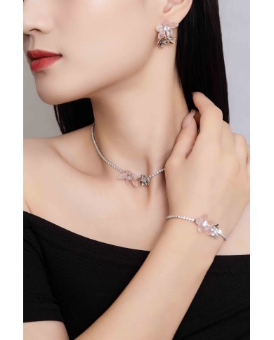 Pendientes Monet Garden Rosas Floating Light