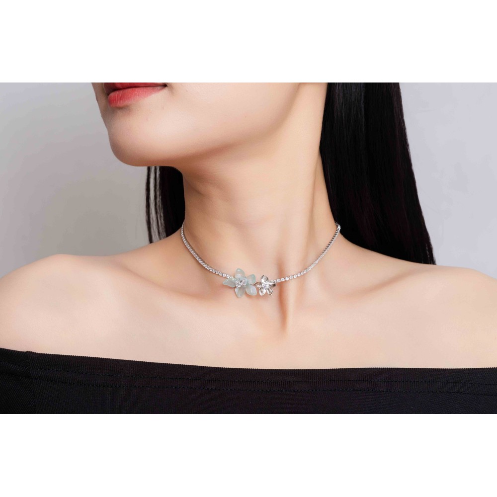 Monet Garden Mint Necklace