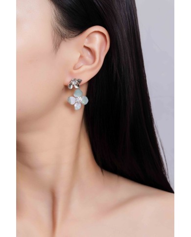Pendientes Monet Garden Menta Flow Petal