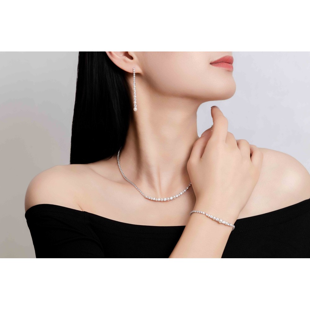 Astra Silver Drop Earrings