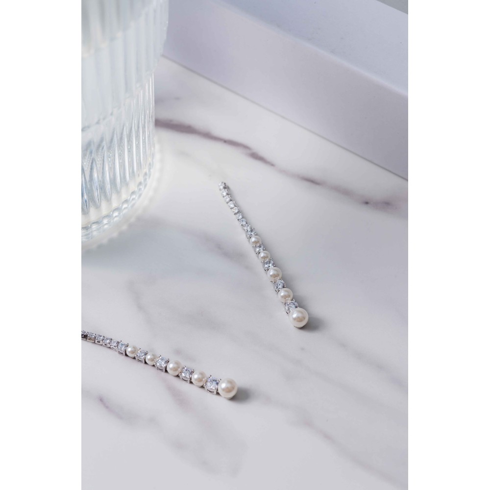 Astra Silver Drop Earrings