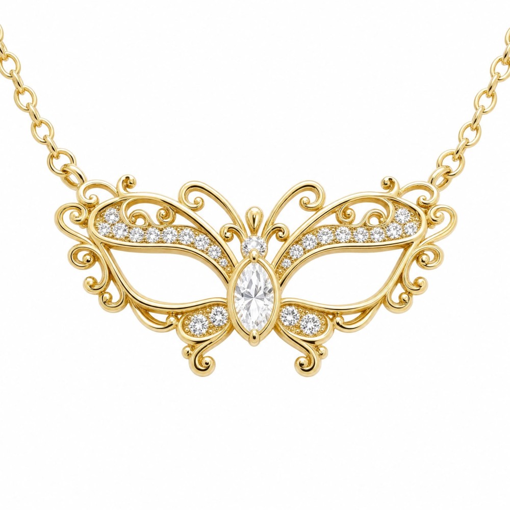Collana Farfalla Maschera Veneziana